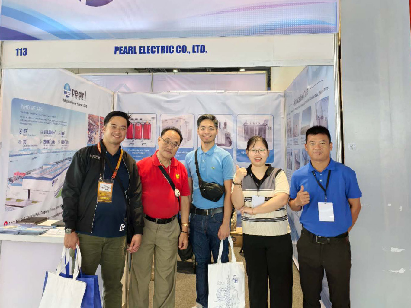 تستكشف شركة Pearl Electric الفرص المتاحة في سوق المحولات والطاقة الفلبينية من خلال المشاركة في الموقع