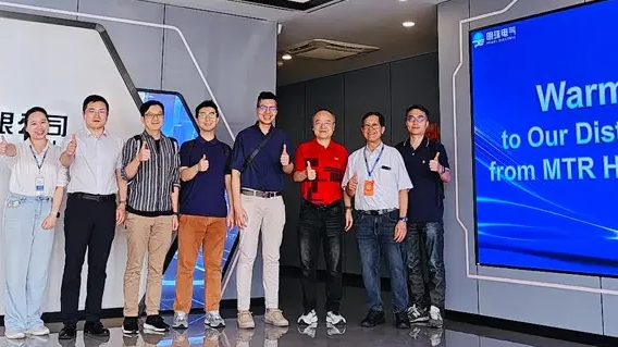 MTR هونج كونج تزور شركة Pearl Electric لتدقيق المصنع وتبادل تكنولوجيا الجر